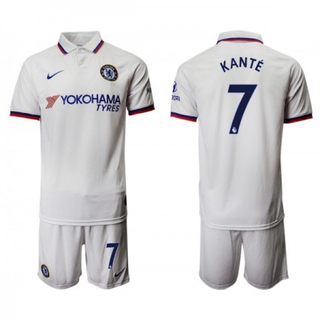 Billiga Fotbollströjor Chelsea KANTE 7 Barn Borta tröja 2019/20 Kortärmad